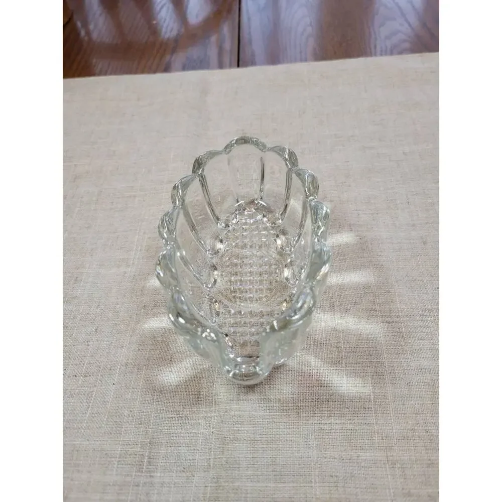 Vintage Princess House Crystal Buffet Flatware Spoon Fork Holder Caddy Rest 438
